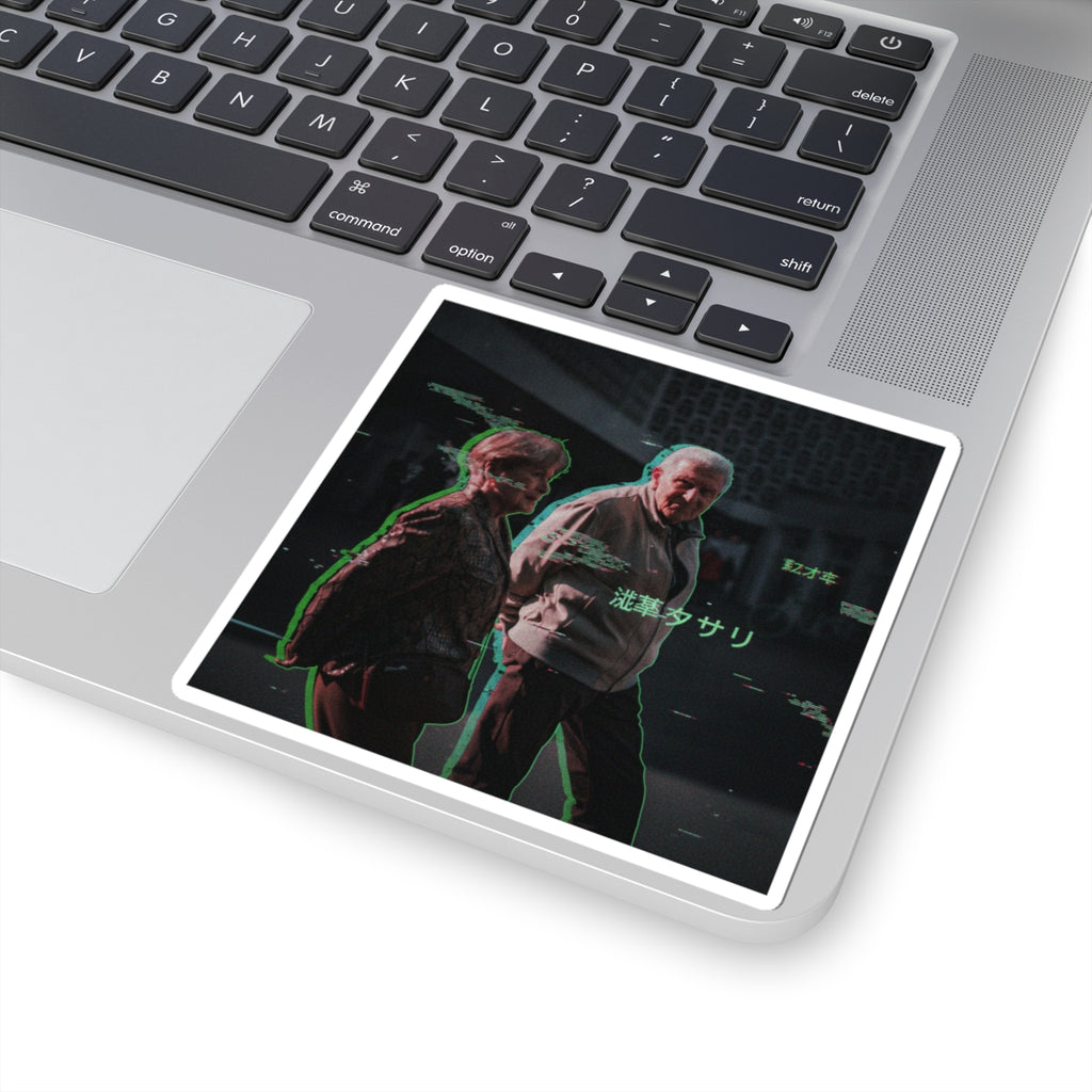 Glitch Culture — Person — Kiss-Cut Sticker