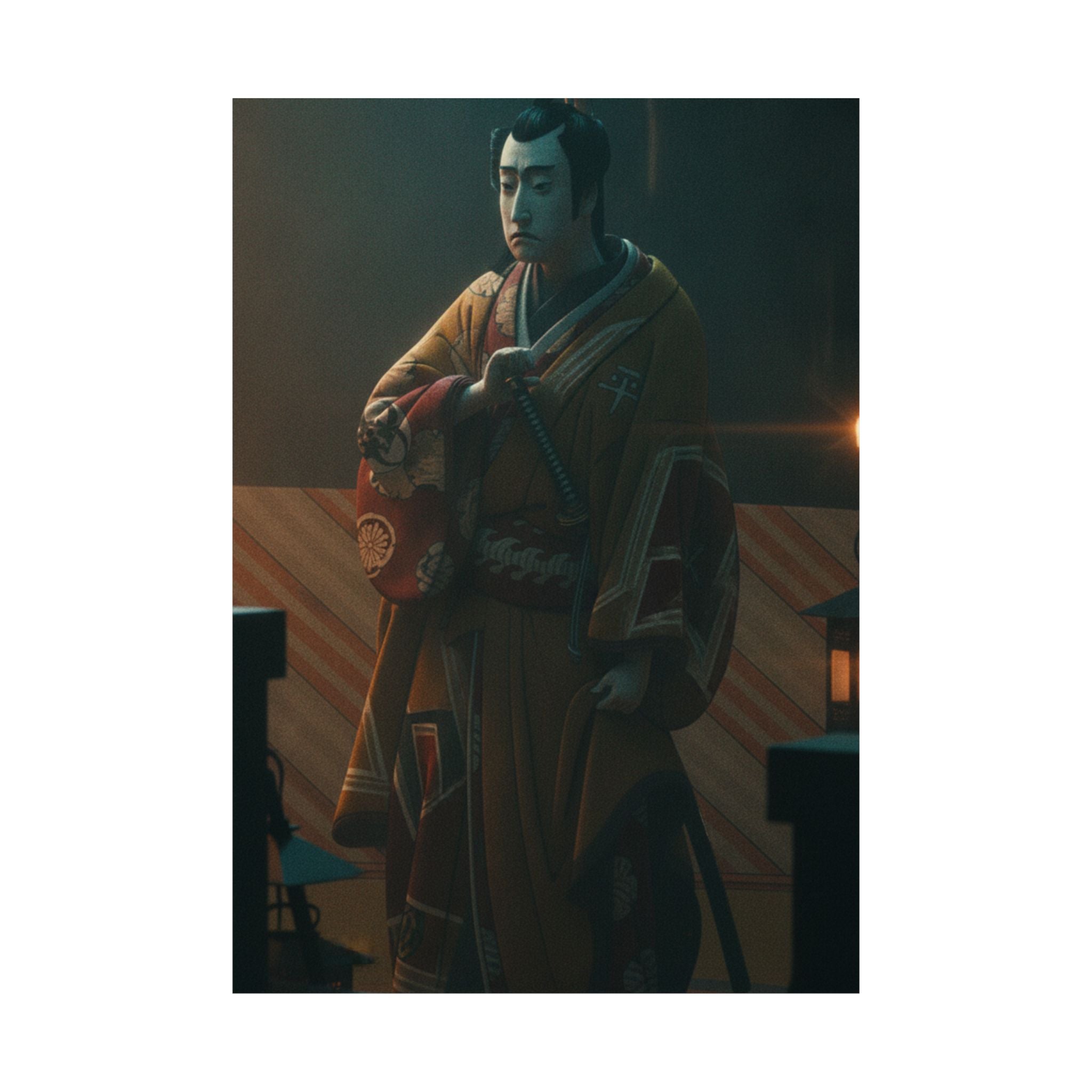 Cinematic — The Actor Bando Mitsugorō I As One Of The Conen Otoko Or Five Kyokaku — Matte Poster