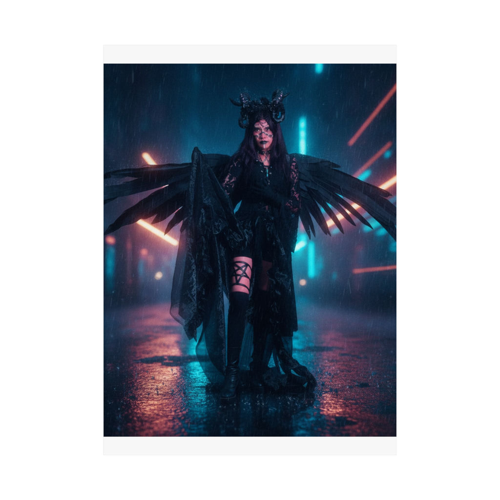 Neon Noir — Person — Matte Poster