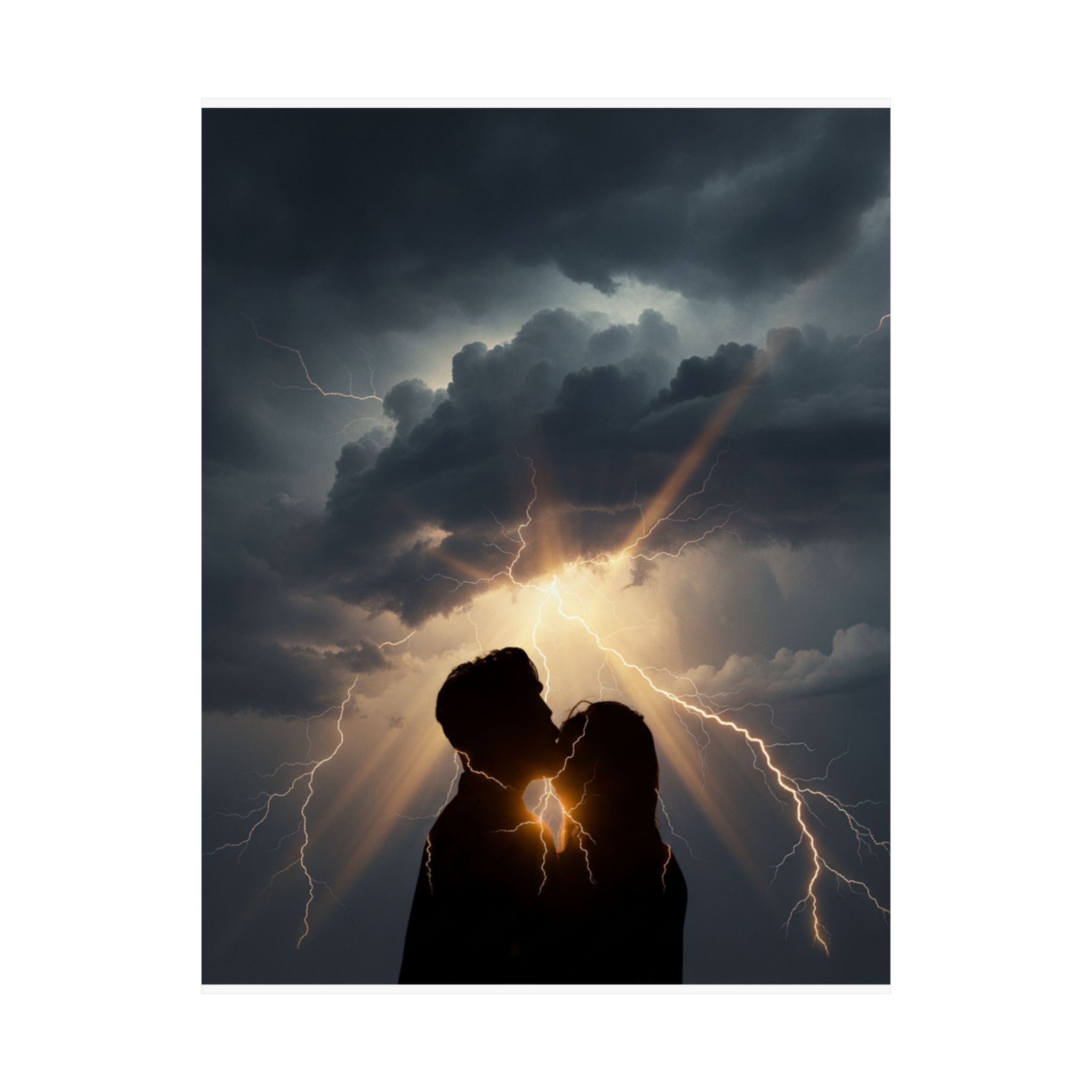 Dramatic Storm — Person — Matte Poster