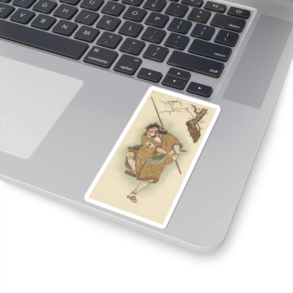 Botanical — Onoe Matsusuke In The Role Of Asahina In "Edo No Haru Meisho Soga" — Kiss-Cut Sticker
