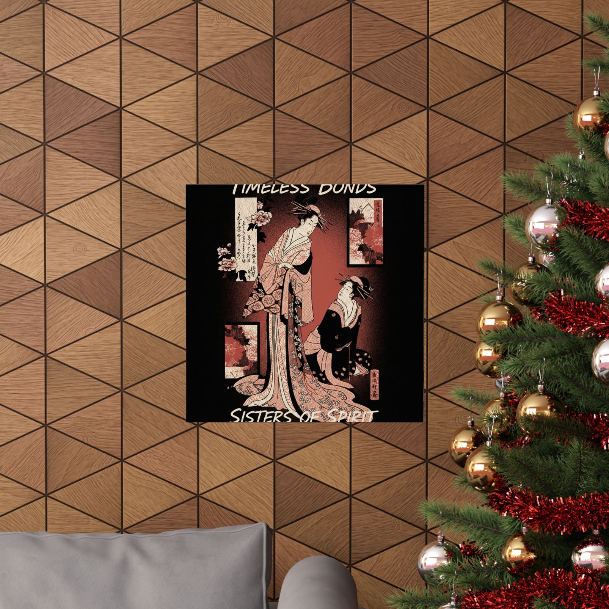 Streetwear Collage — Courtesan And Her Maid — Matte Poster