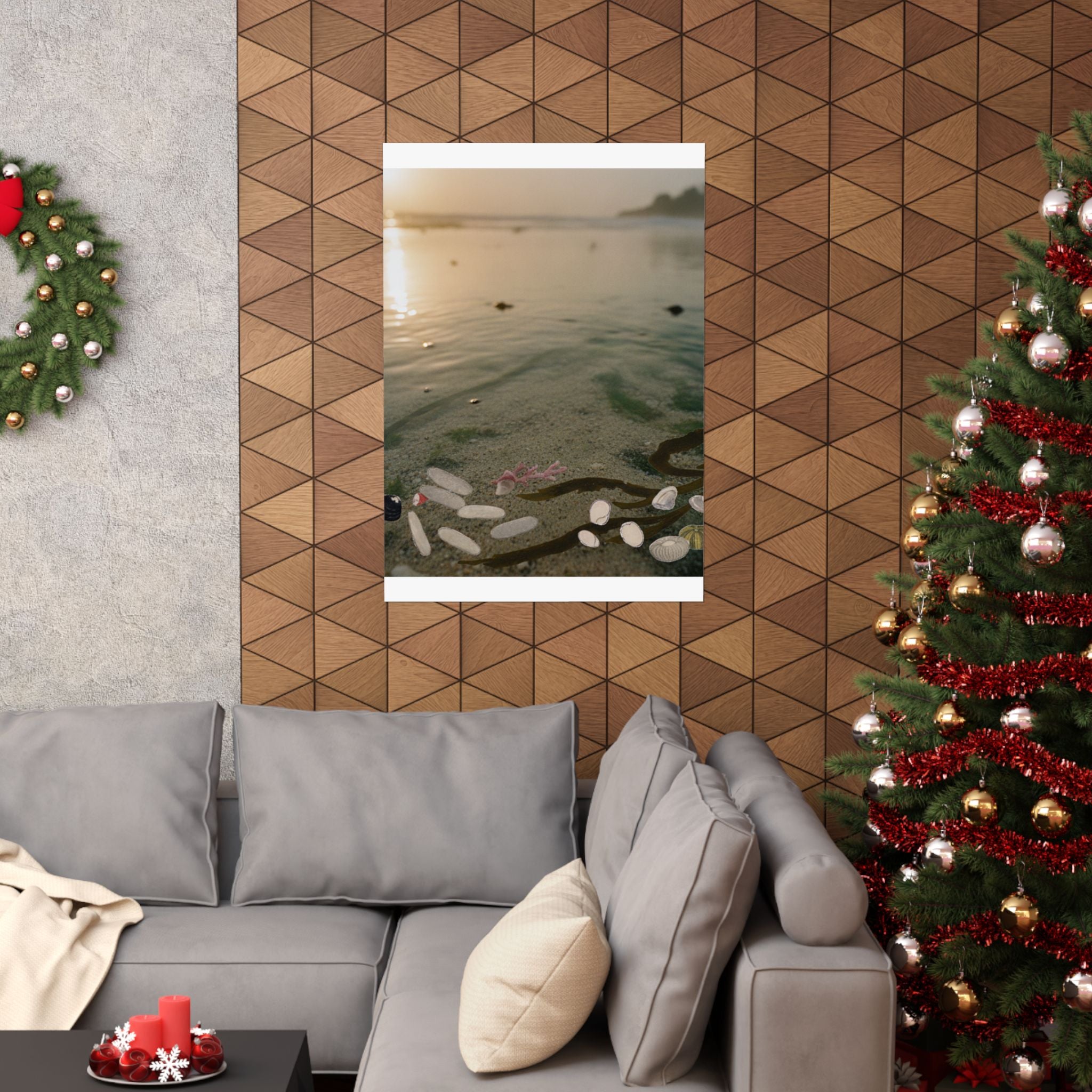 Scenic Nature — Shells Under Water — Matte Poster