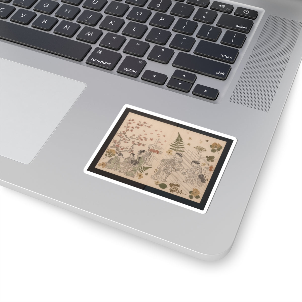 Botanical — True Reflections On The Life And Manners Of A Woman (Ehon Masukagami) 絵本十寸鏡 — Kiss-Cut Sticker