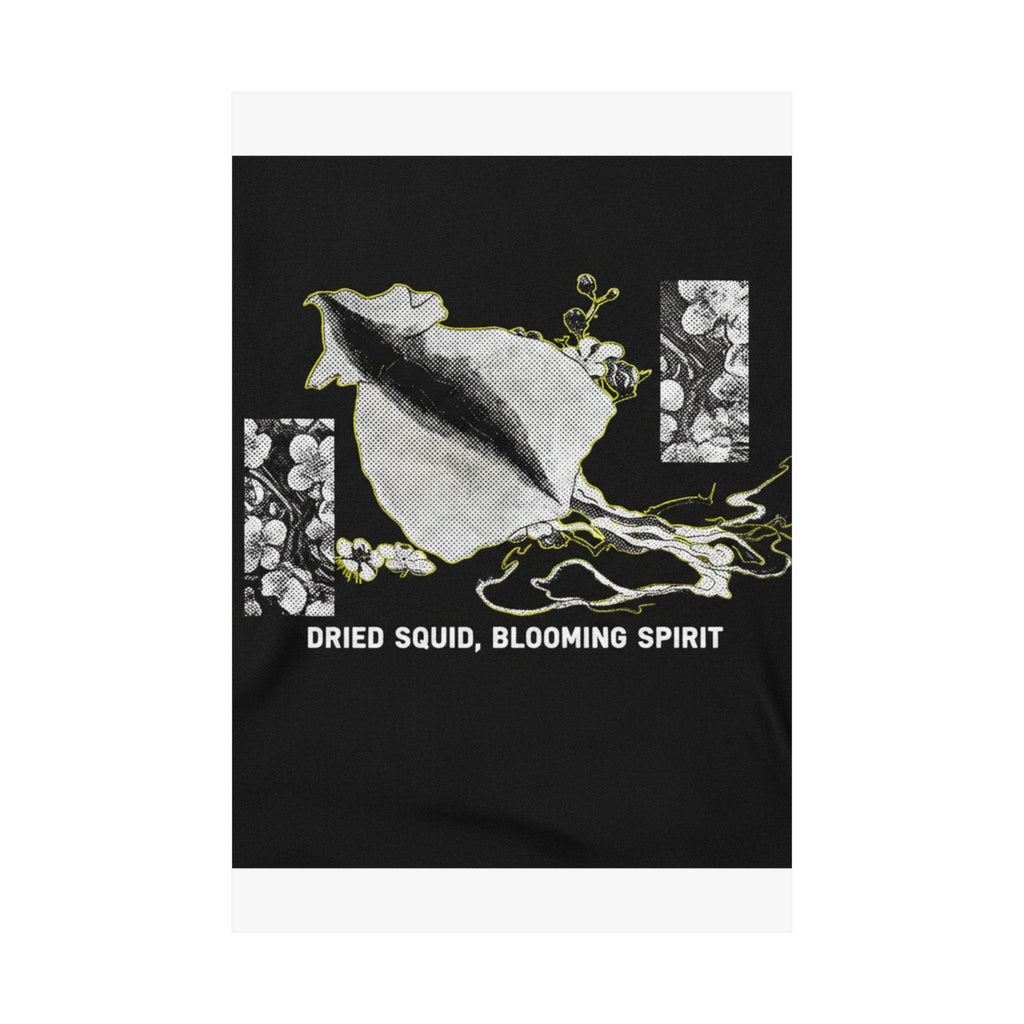 Streetwear Collage — Dried Cuttle-Fish And Plum Blossoms — Matte Poster