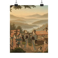 Scenic Nature — Promenade Of Famous Beauty Escorted By Many Female Attendants — Matte Poster