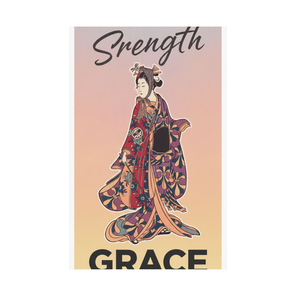 Affirmation — Segawa Kikunojō Ii As A Woman Standing — Matte Poster