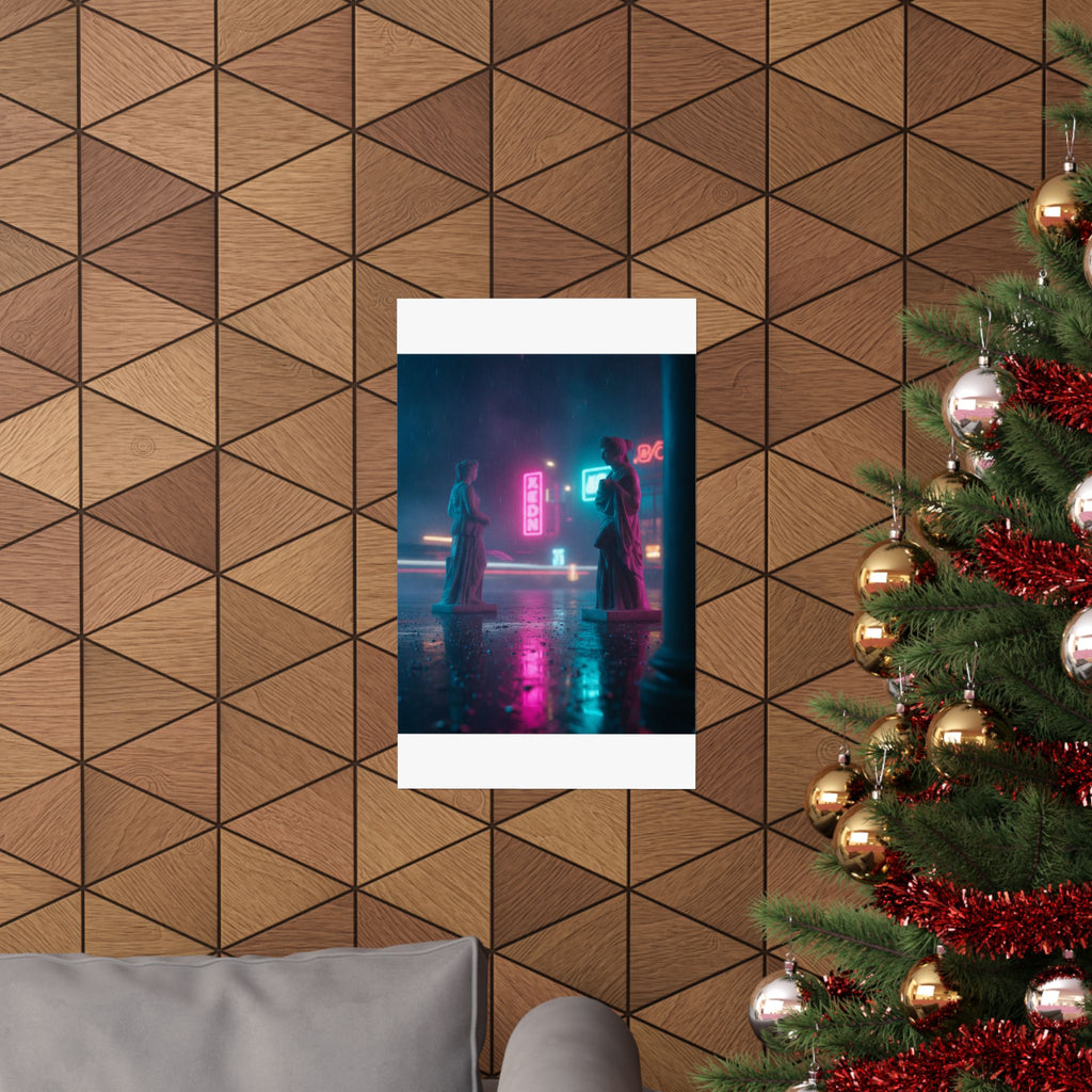 Neon Noir — Person — Matte Poster