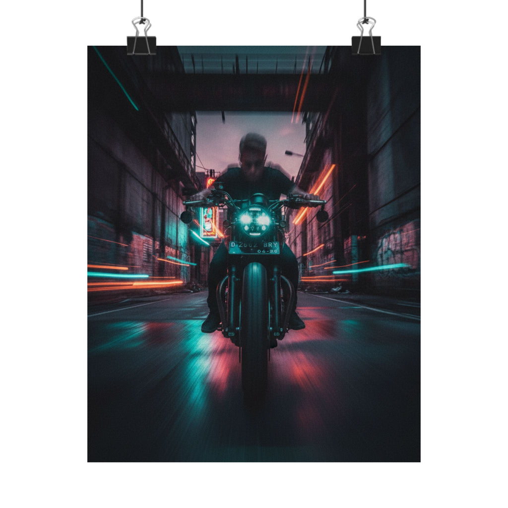 Fast Furious — Motorcycle — Matte Poster