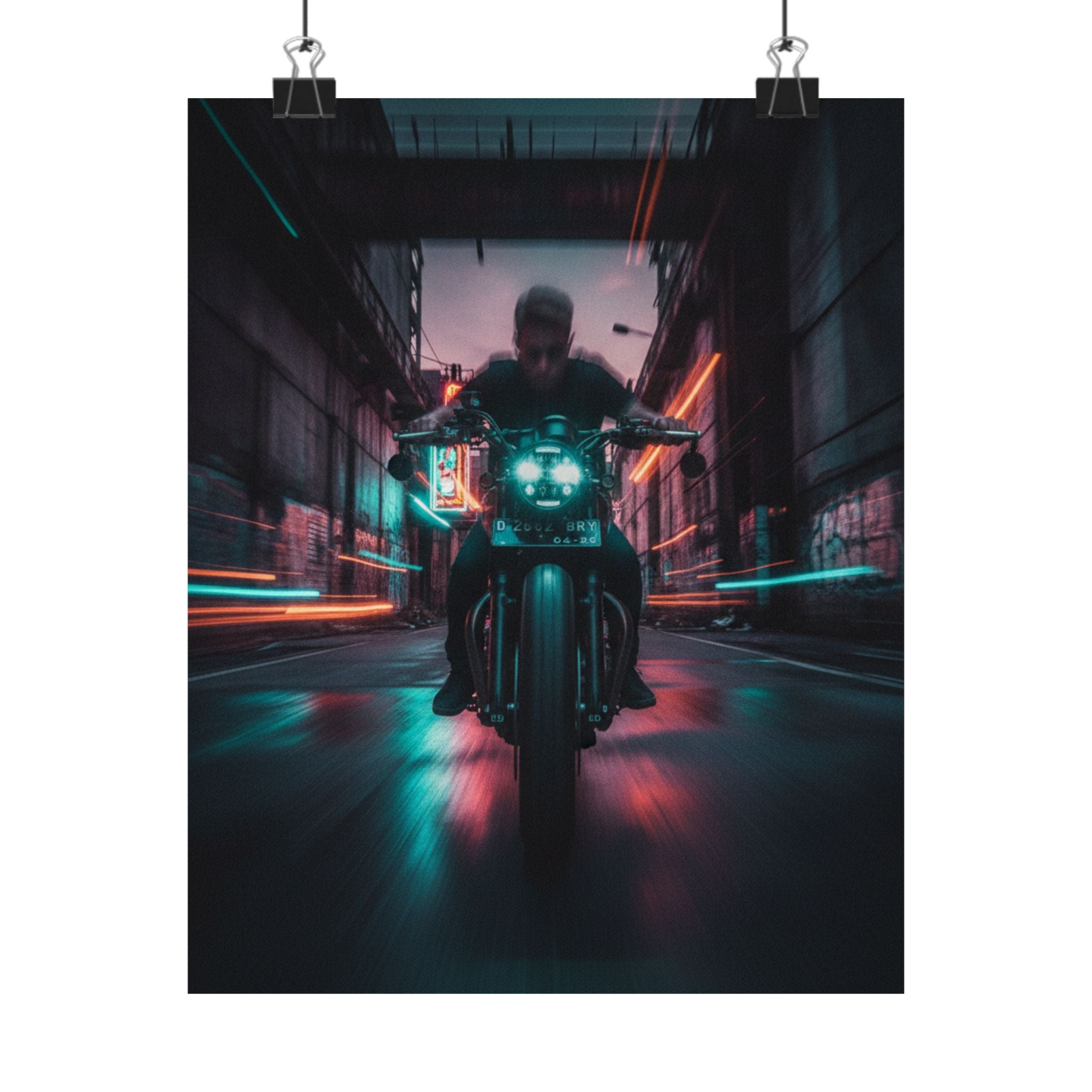 Fast Furious — Motorcycle — Matte Poster