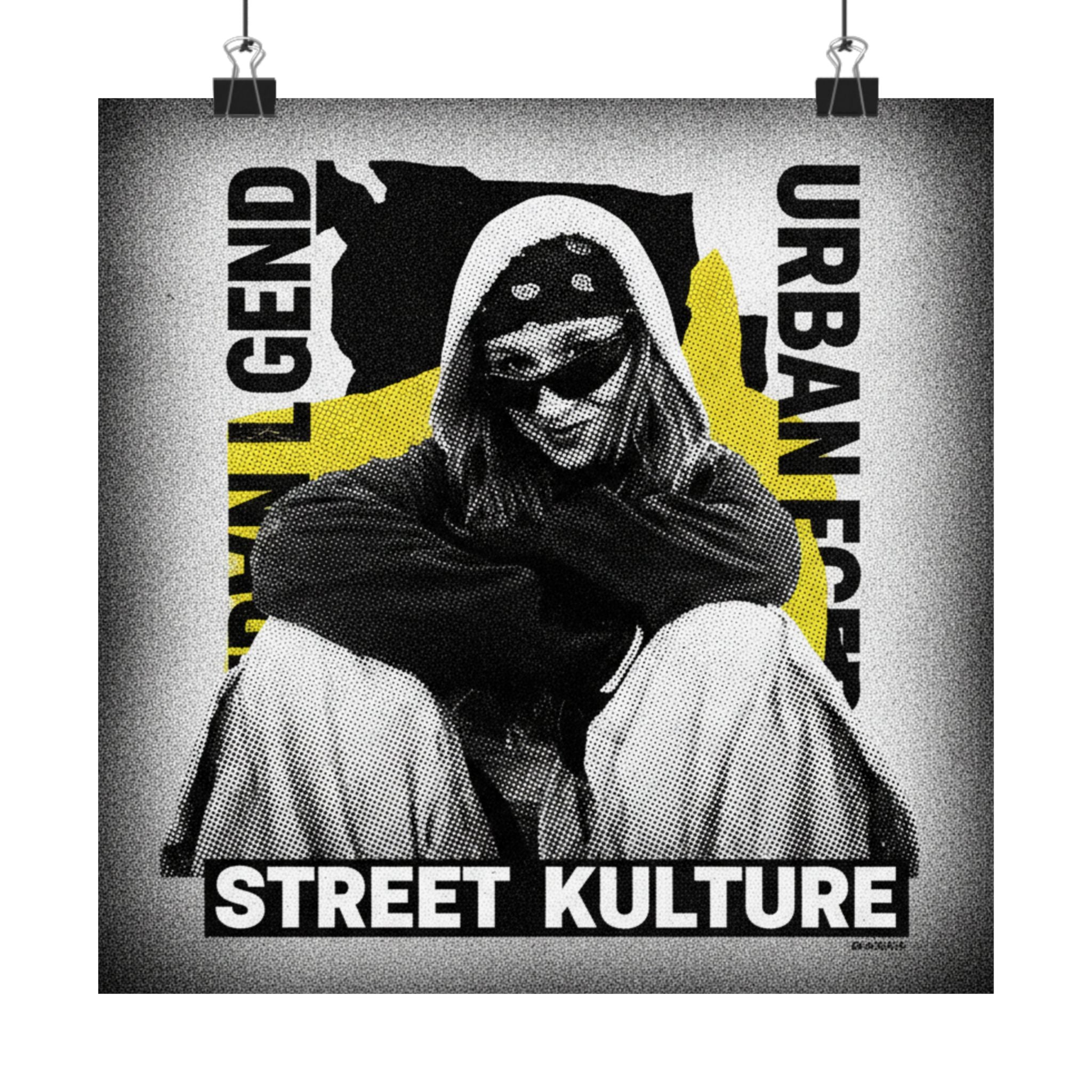 Streetwear Collage — Person — Matte Poster