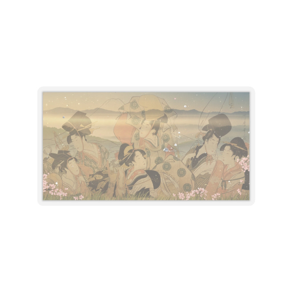 Scenic Nature — Narihira'S Journey To The East — Kiss-Cut Sticker