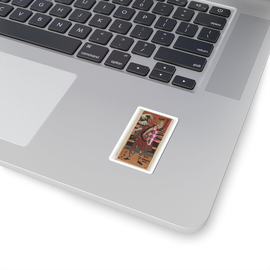 Japanese Street — The Actor Ichikawa Danjuro V As A Samurai — Kiss-Cut Sticker