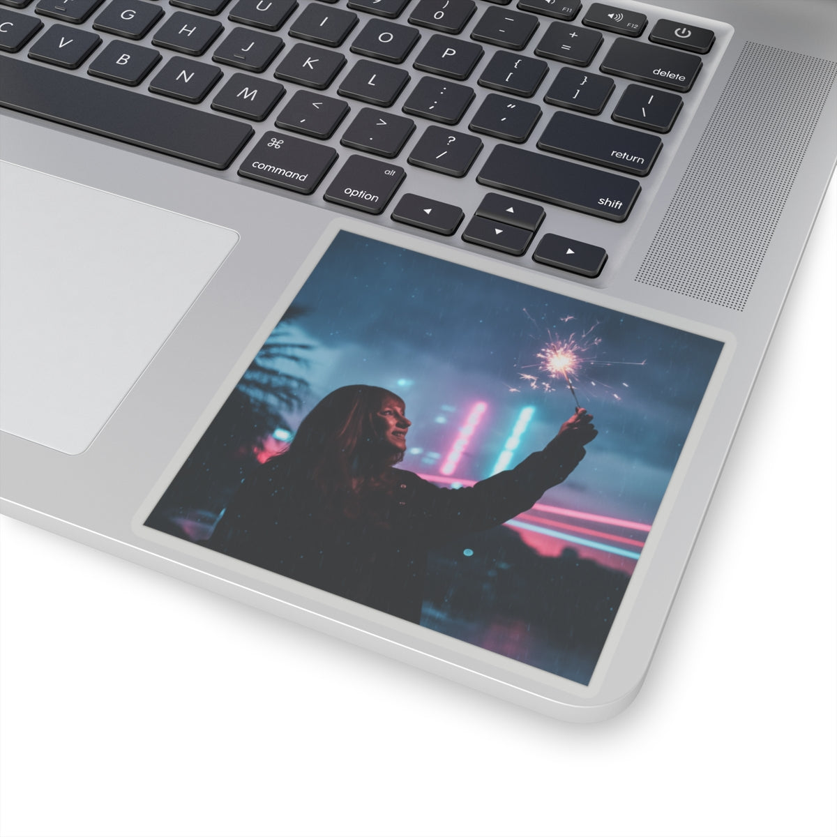 Neon Noir — Person — Kiss-Cut Sticker