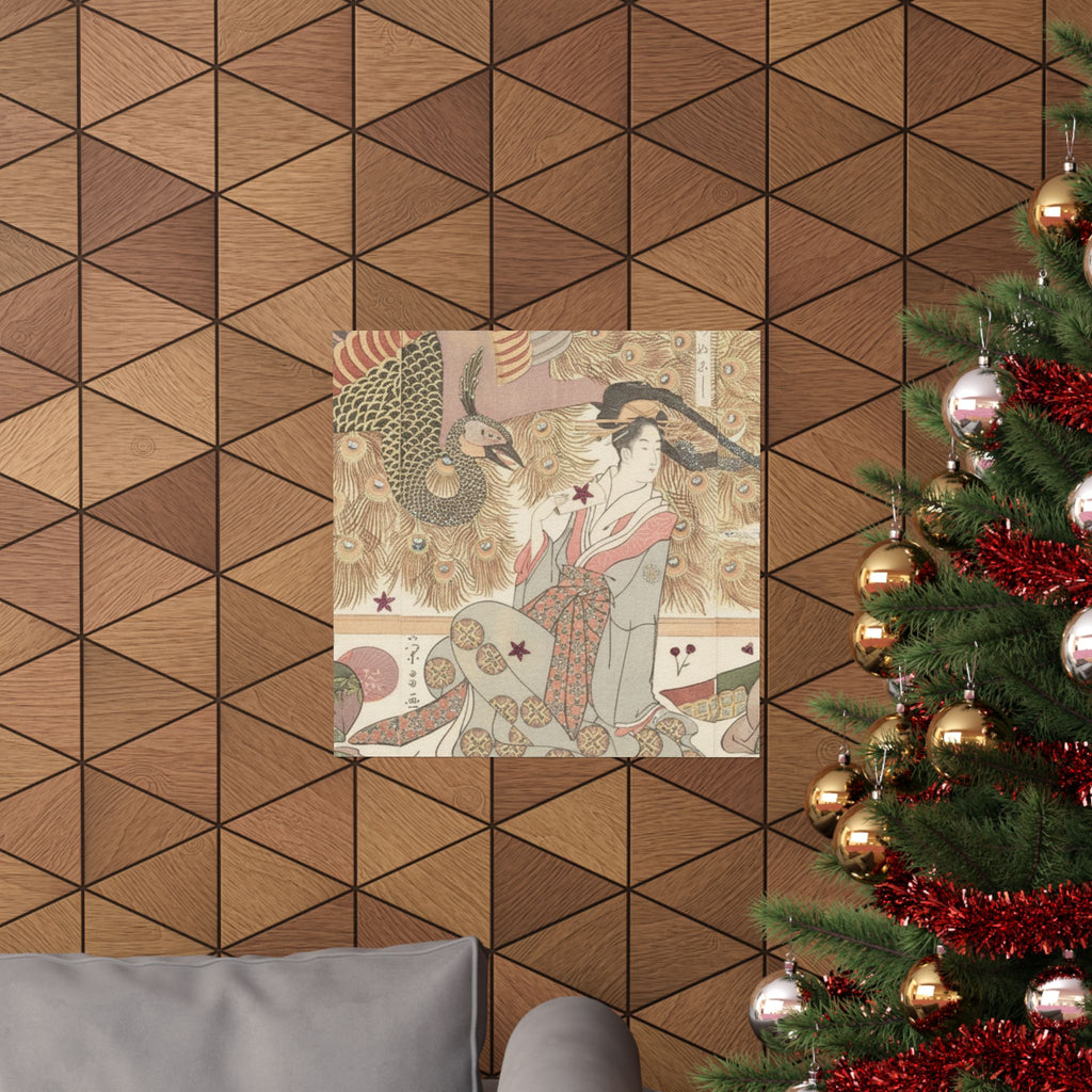 Botanical — Interior Of The House Called Ōgiya — Matte Poster
