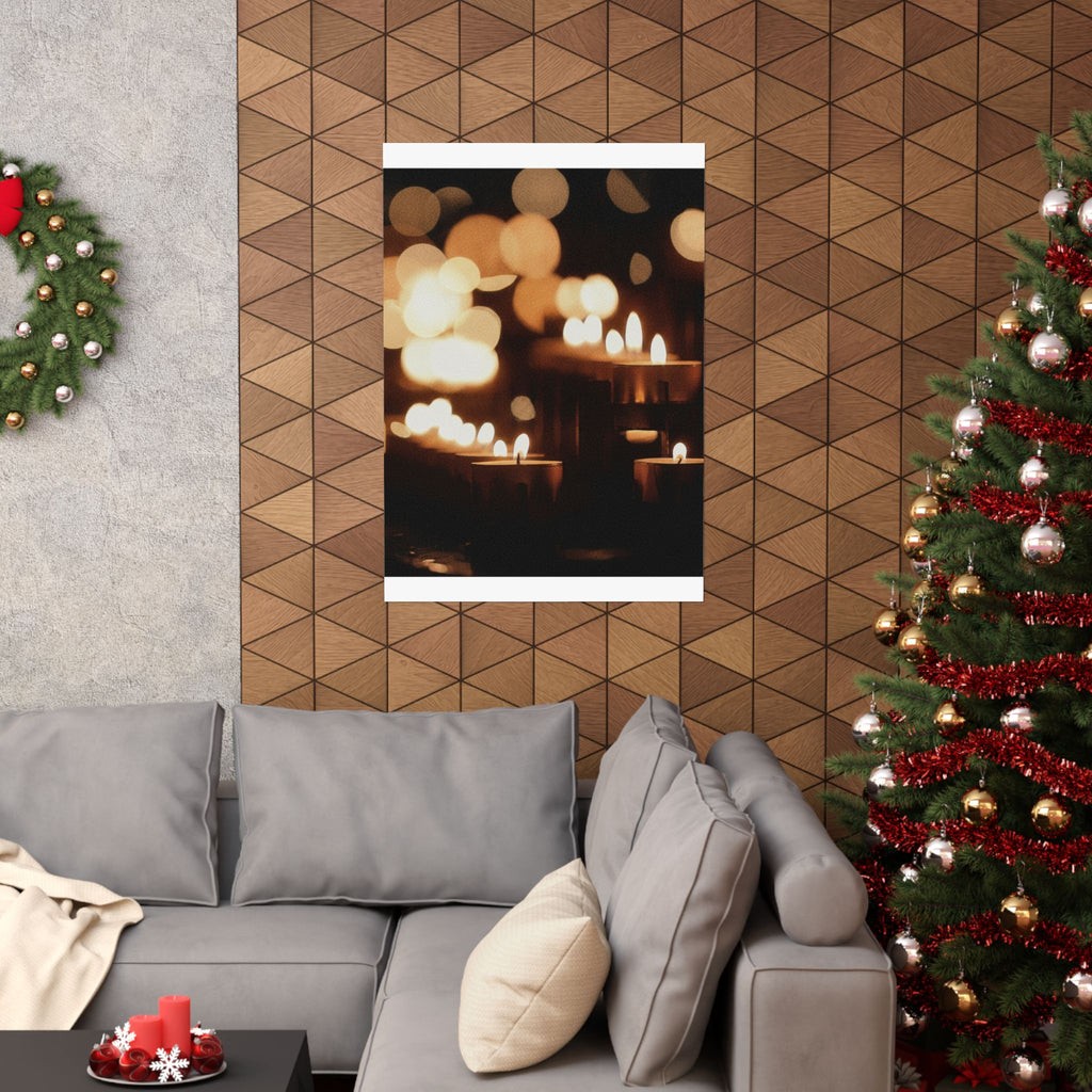 Southern Sunset — Candle — Matte Poster
