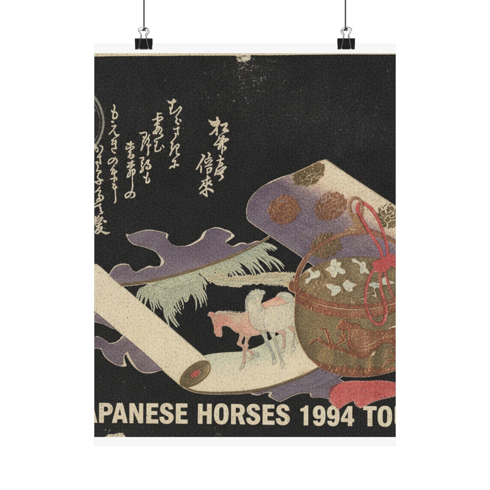 Vintage Bootleg — Scroll Painting Of Horse — Matte Poster