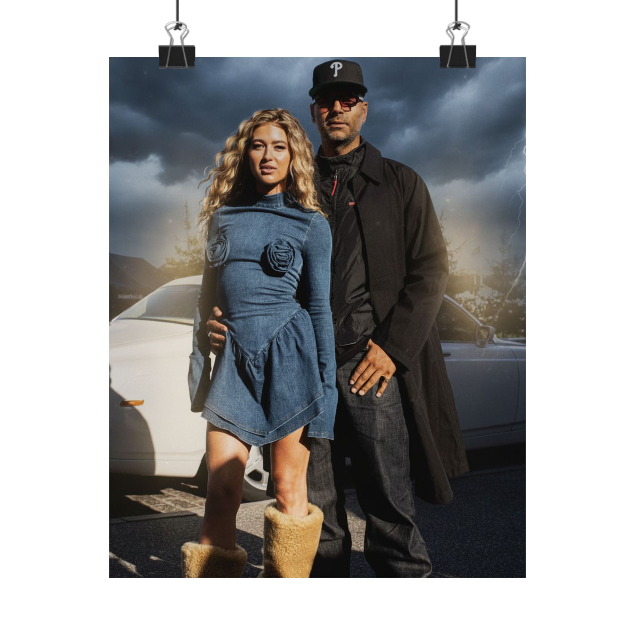 Dramatic Storm — Person — Matte Poster