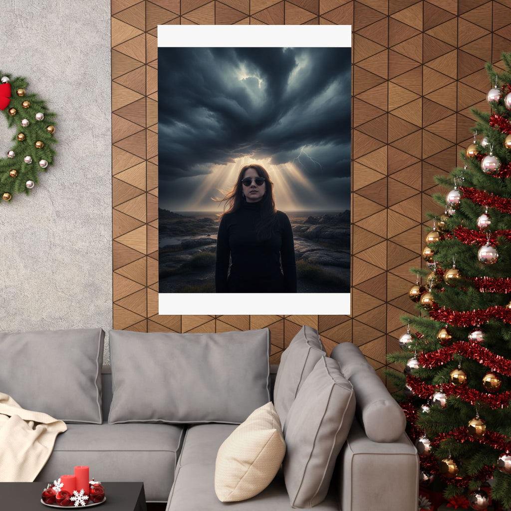 Dramatic Storm — Person — Matte Poster