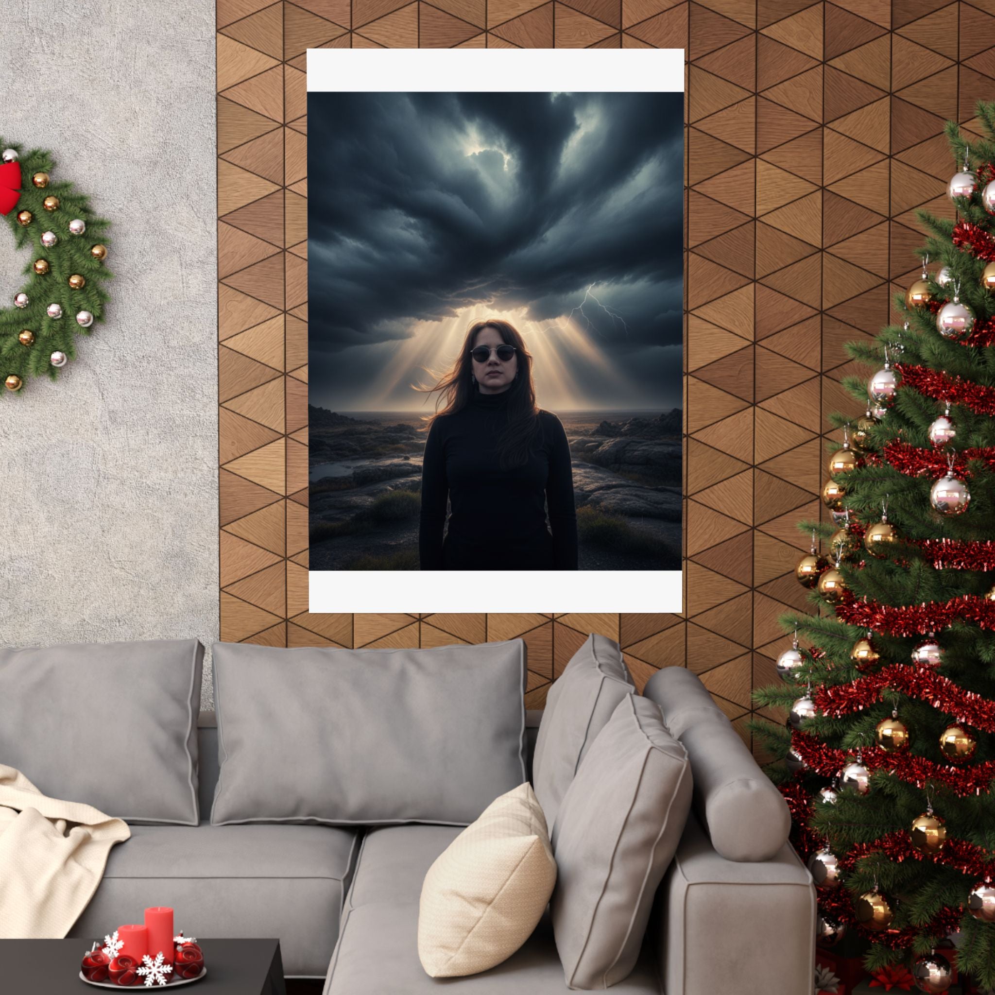 Dramatic Storm — Person — Matte Poster