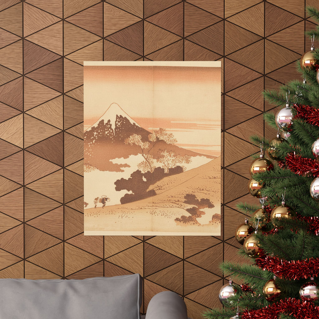 Southern Sunset — Fuji From Inume (?) Pass — Matte Poster