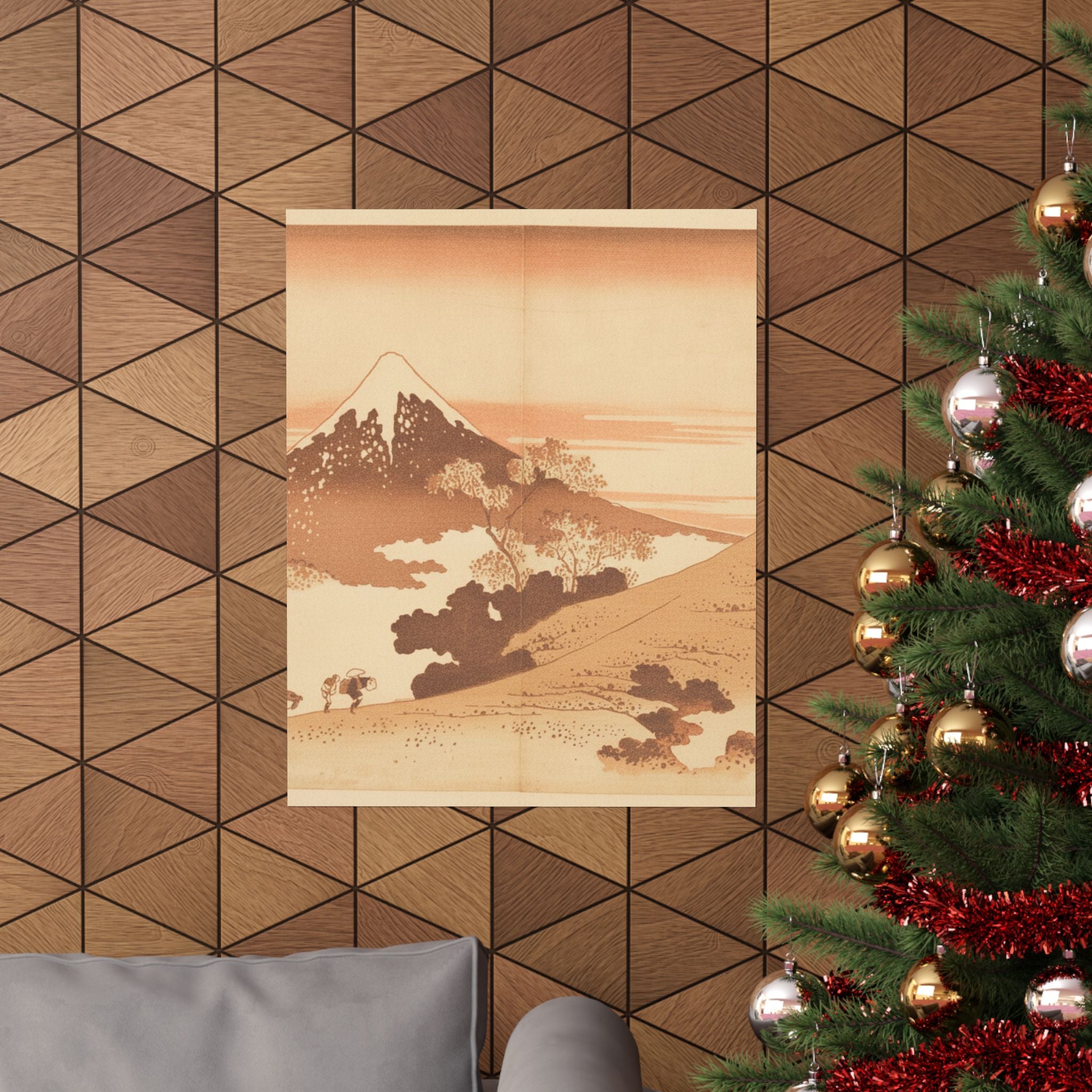 Southern Sunset — Fuji From Inume (?) Pass — Matte Poster