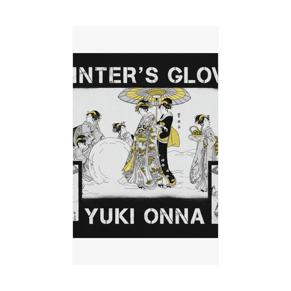 Streetwear Collage — Courtesans And Attendants Making A Giant Snowball — Matte Poster