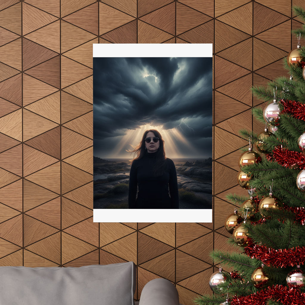 Dramatic Storm — Person — Matte Poster