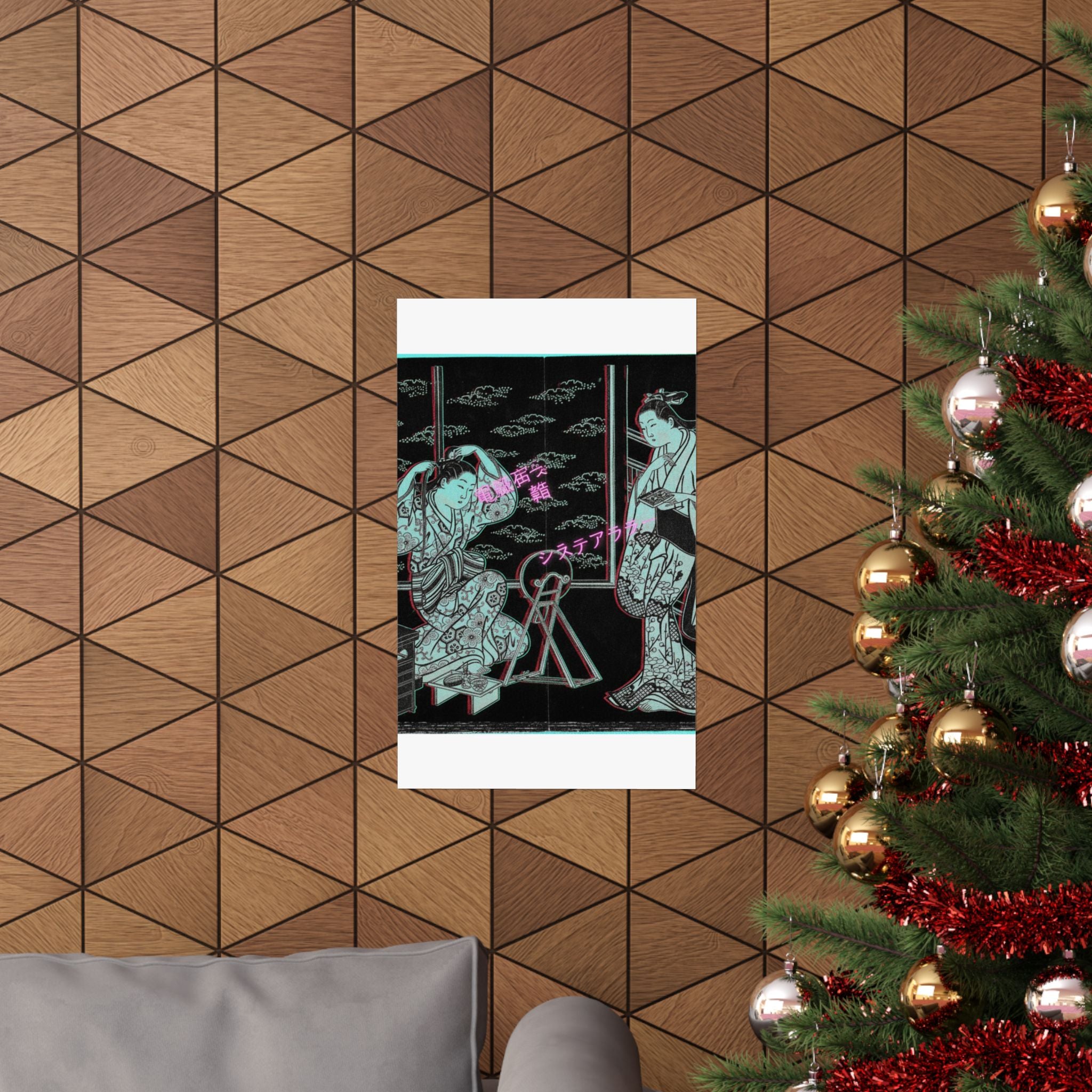 Glitch Culture — Two Women In A Room Opening On A Verandah — Matte Poster