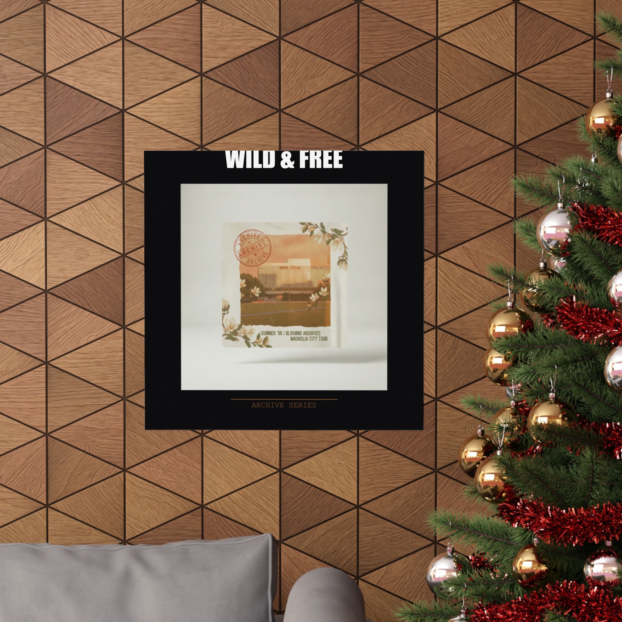 WILD & FREE Vintage Magnolia Archive Matte Poster