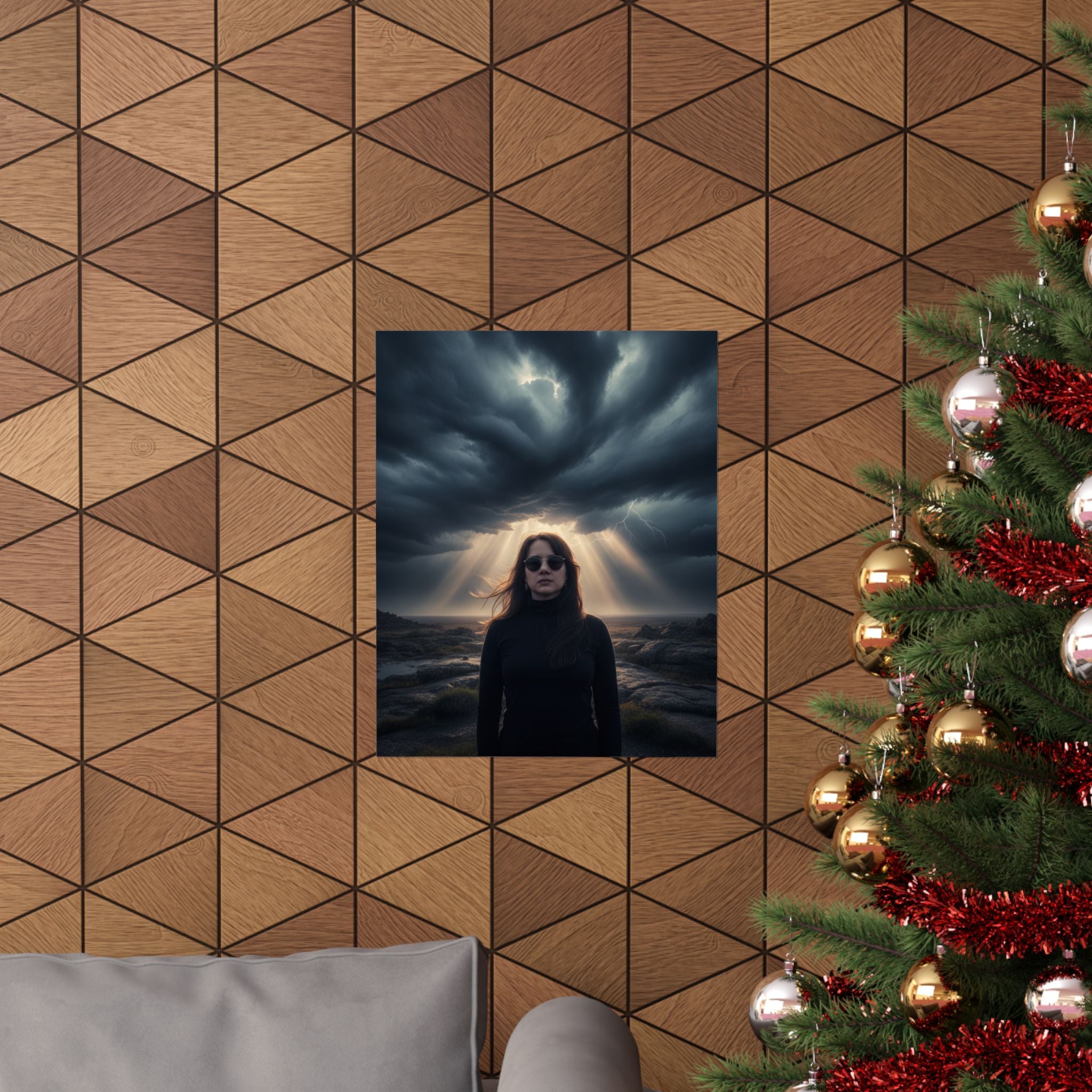 Dramatic Storm — Person — Matte Poster