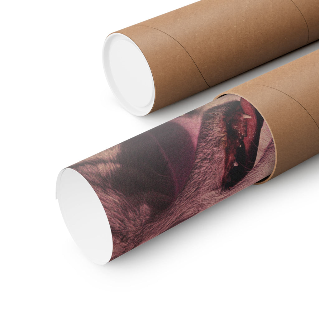 Japanese Street — Dog — Matte Poster