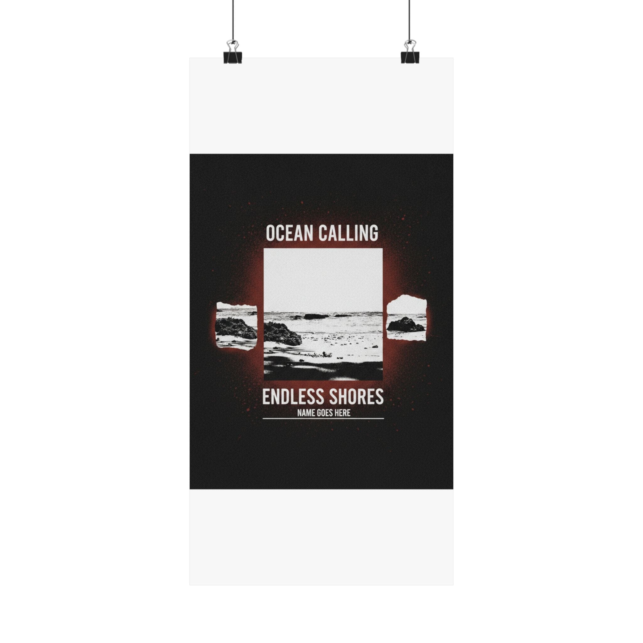 Streetwear Collage — Beach — Matte Poster