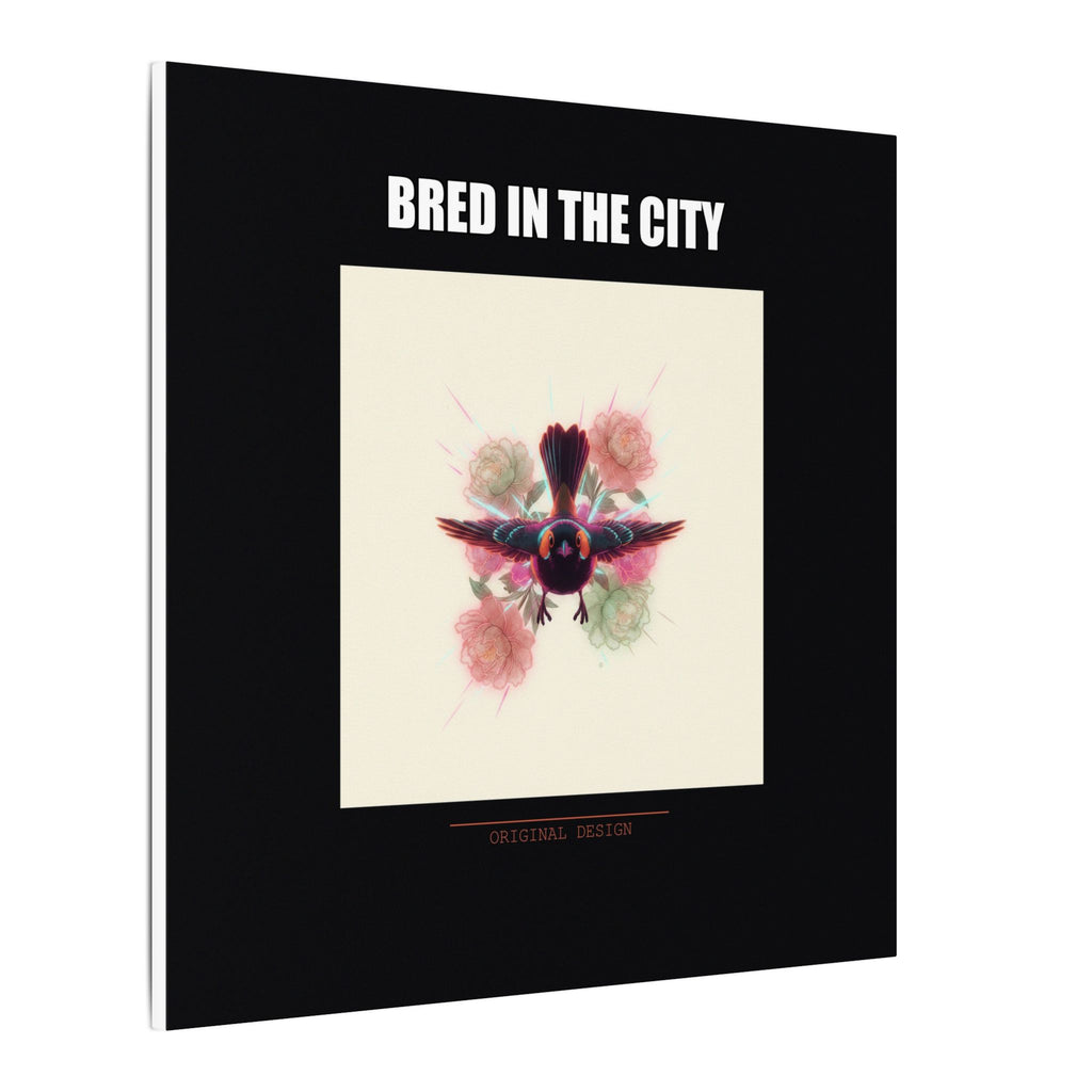 BRED IN THE CITY Flying Bird & Roses Matte Canvas