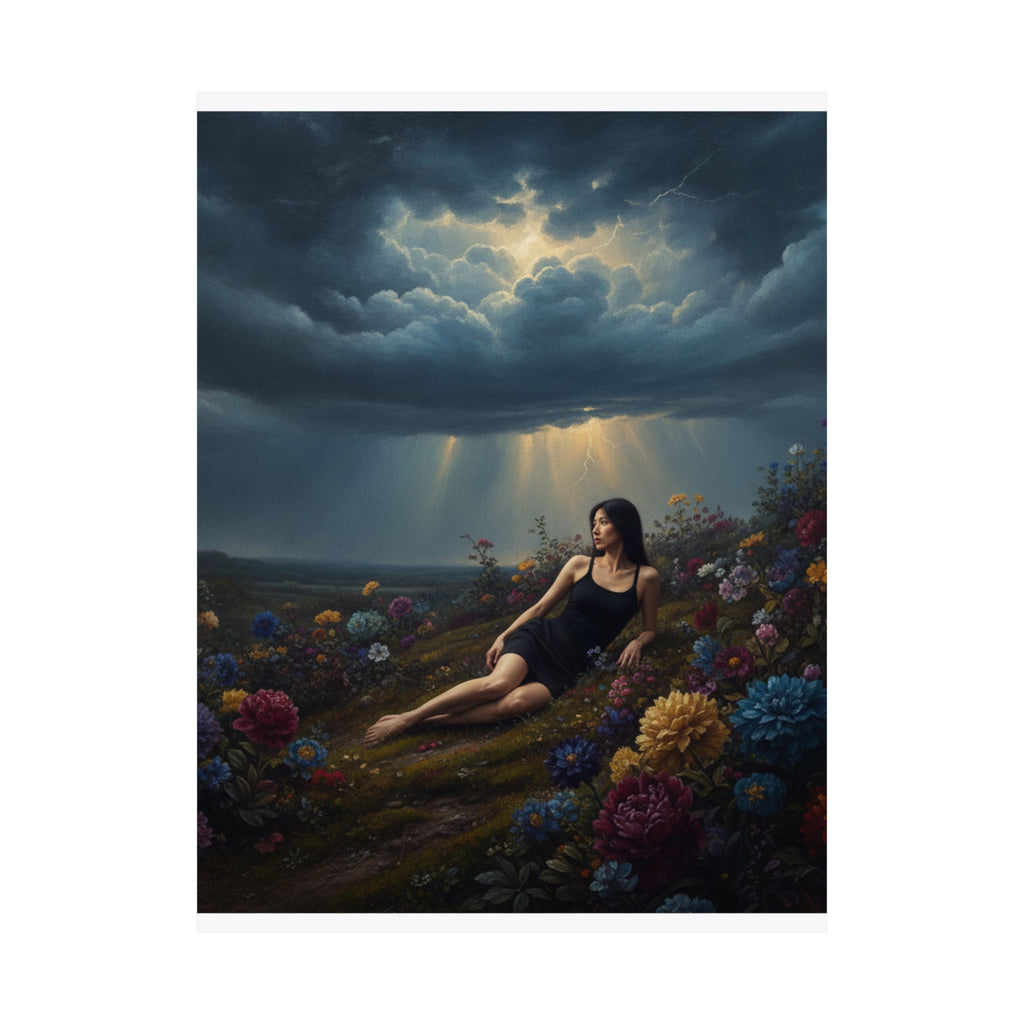 Dramatic Storm — Person — Matte Poster