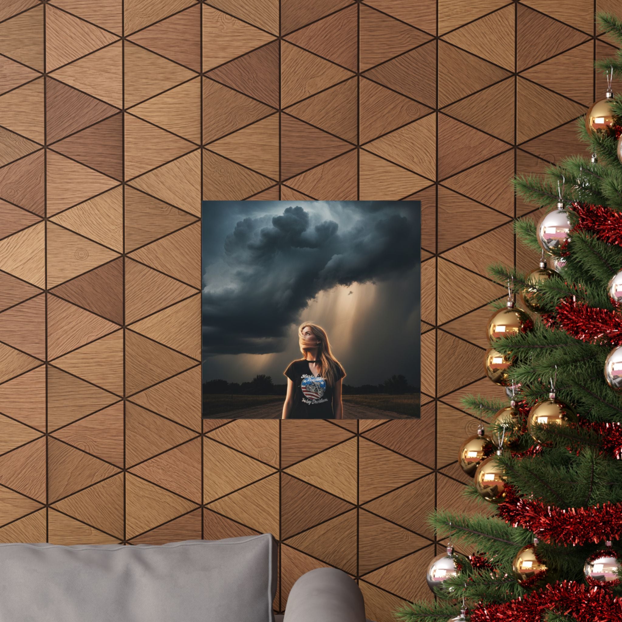 Dramatic Storm — Person — Matte Poster
