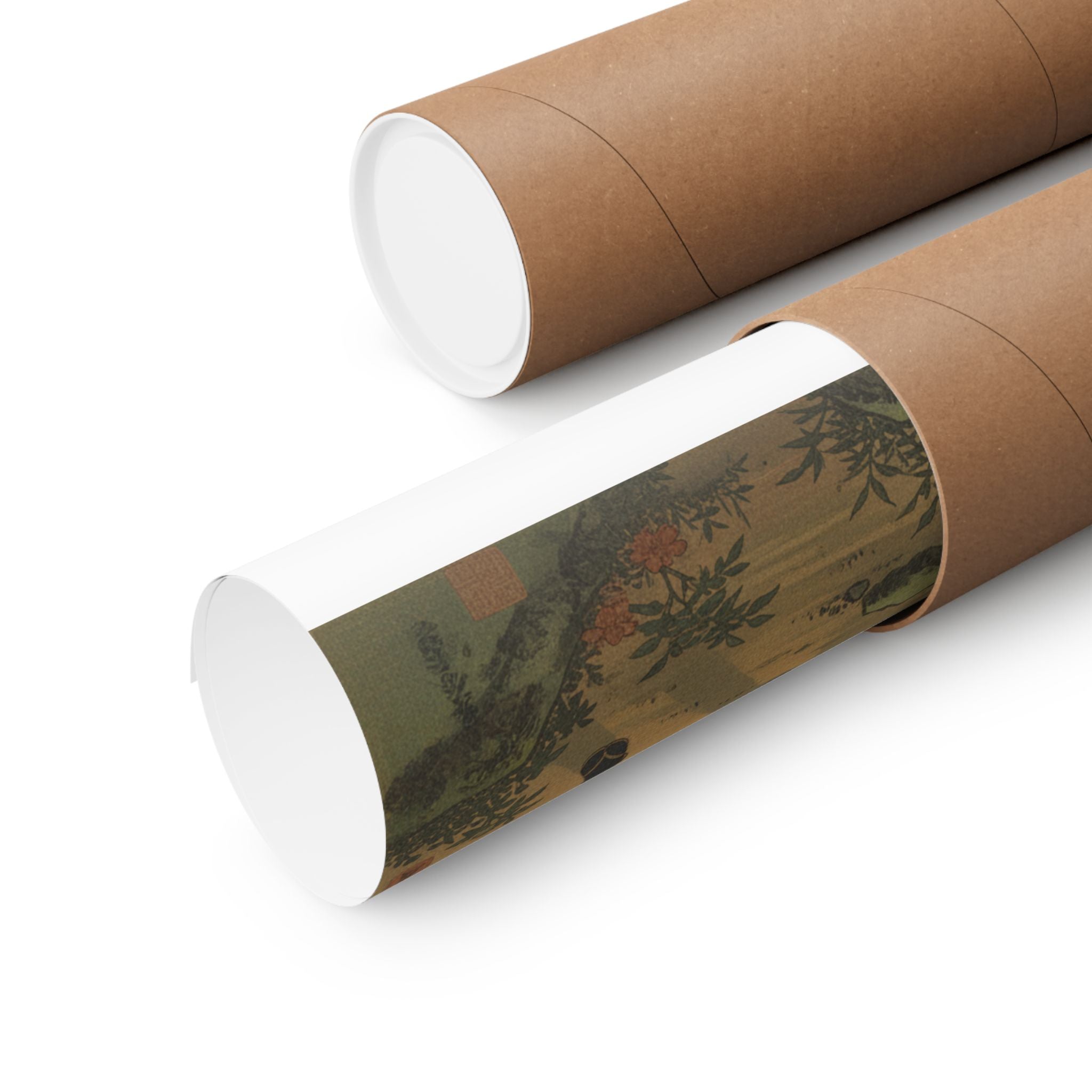 Scenic Nature — A Daimyo Talking To One Of His Retainers — Matte Poster