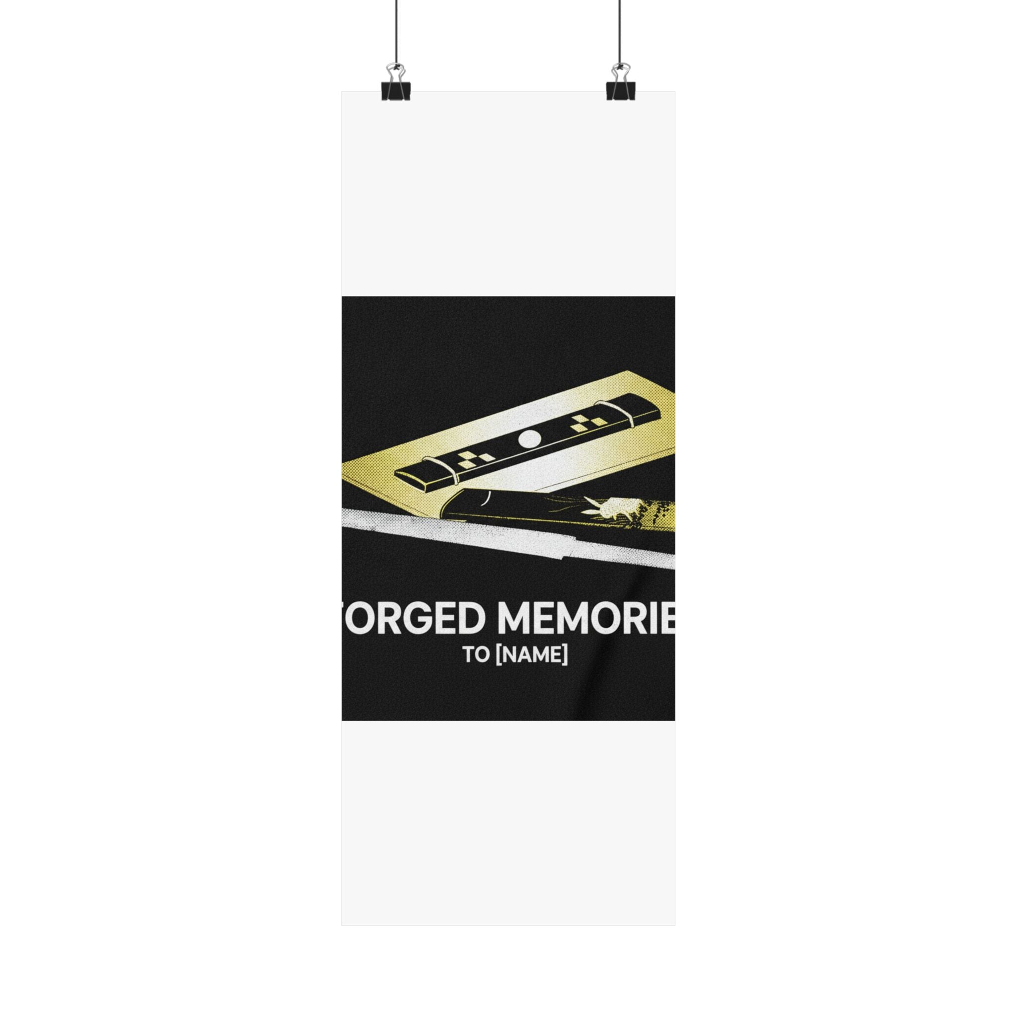 Streetwear Collage — Knife And Two Knife Handles — Matte Poster