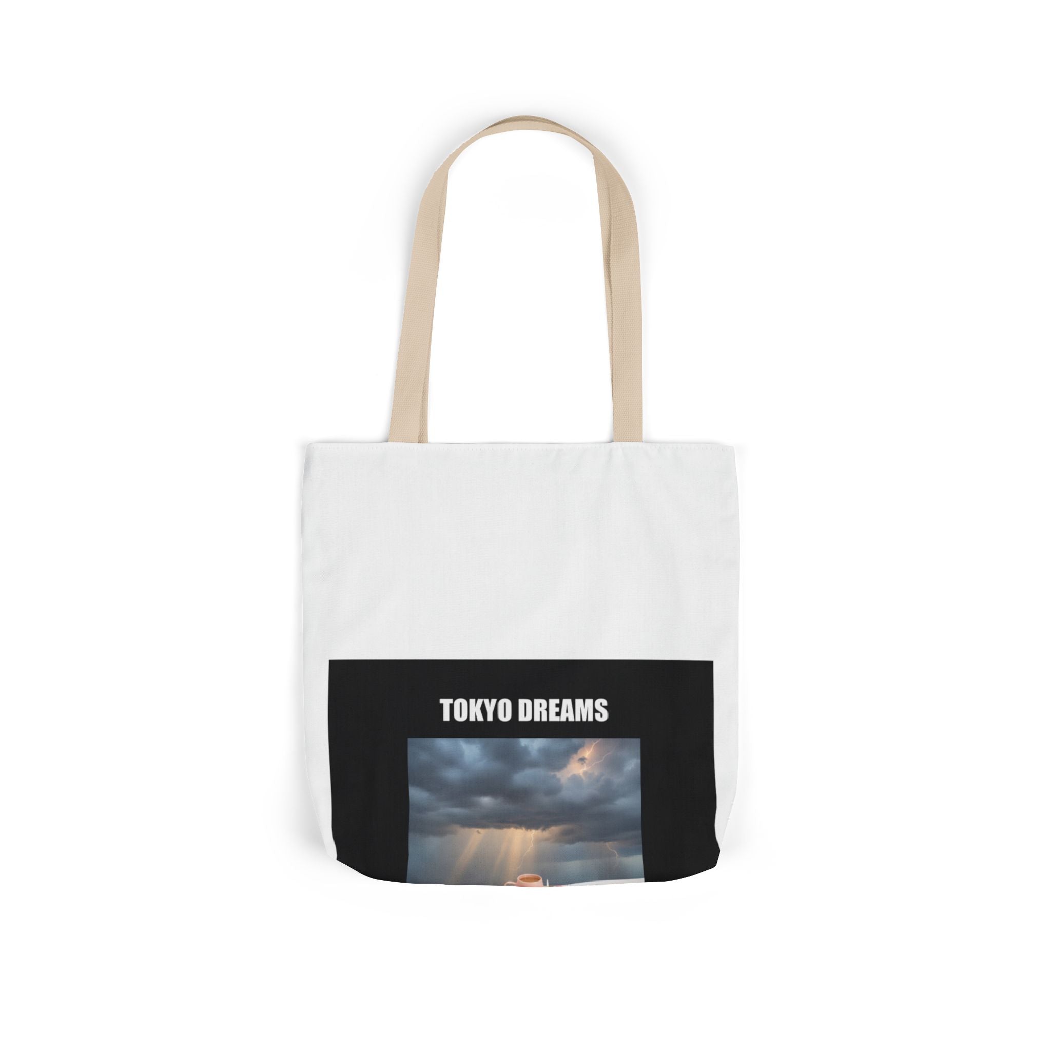 TOKYO DREAMS Storm Sky Photo Canvas Tote Bag