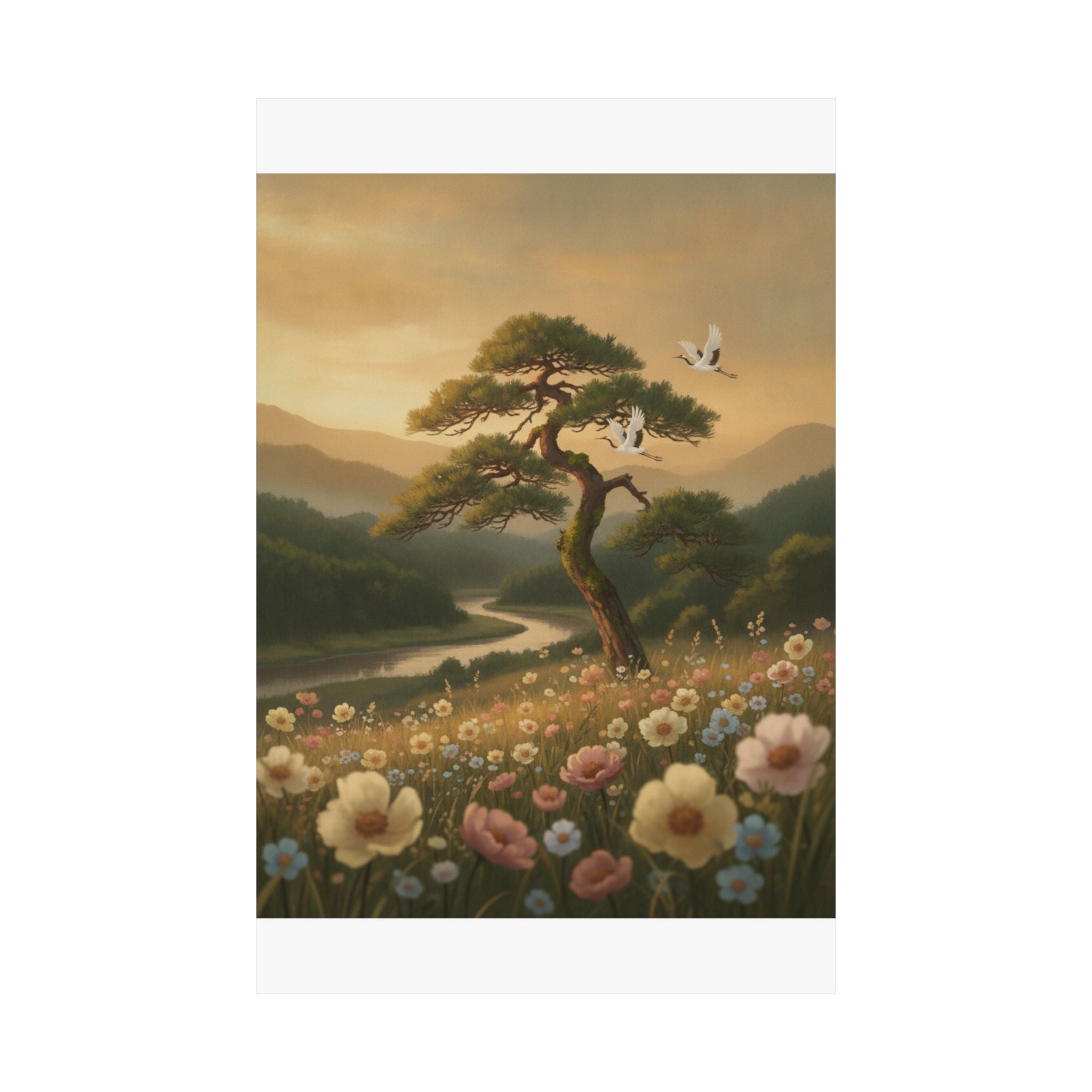 Scenic Nature — Picture Book Of Amusements Of The Eastern Capital (Ehon Azuma Asobi) — Matte Poster