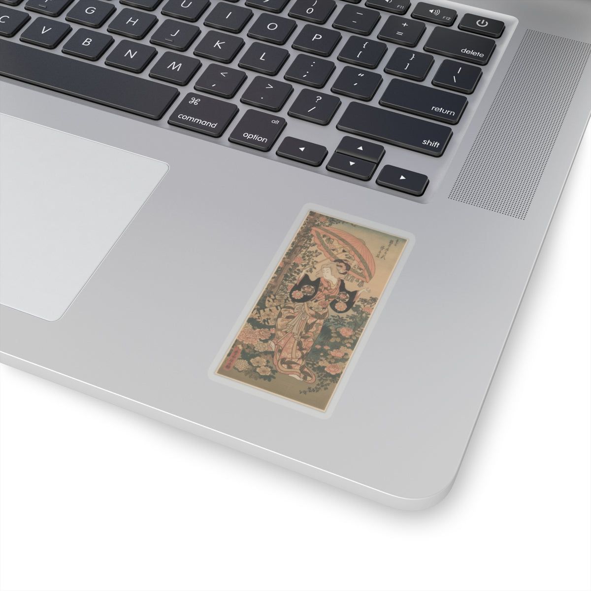 Glitch Culture — The Actor Ichimura Uzaemon Viii 1699–1762 As A Woman With Parasol — Kiss-Cut Sticker