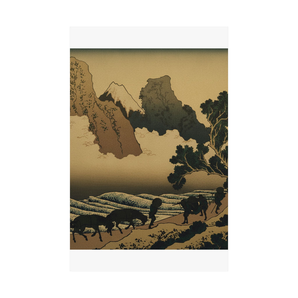 Scenic Nature — View From The Other Side Of Fuji From The Minobu River (Minobugawa Ura Fuji), Fr — Matte Poster