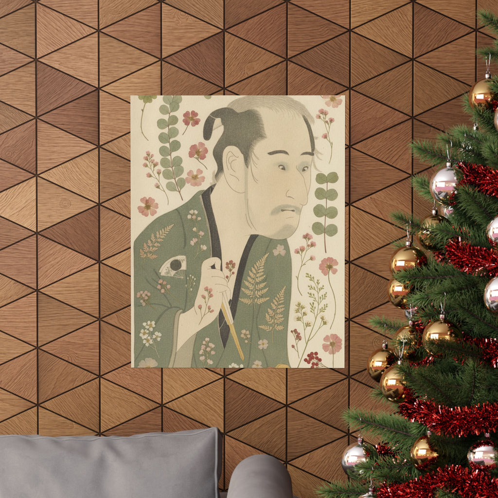 Botanical — The Actor Onoye Matsusuke As A Ronin — Matte Poster