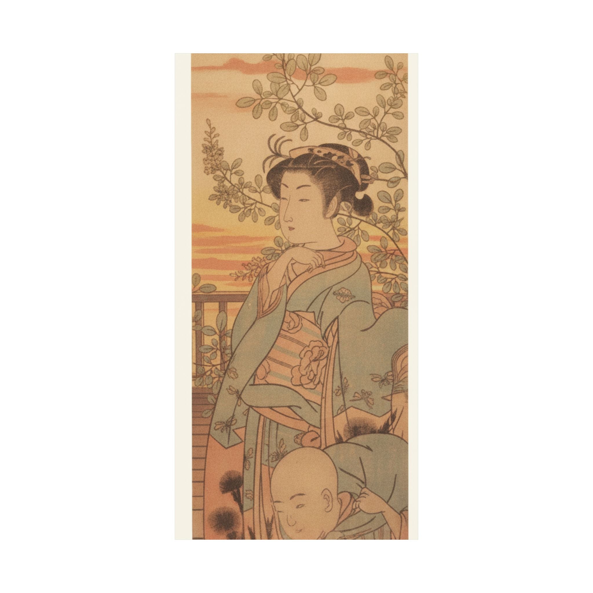 Southern Sunset — A Young Lady And Her Boy Servant — Matte Poster