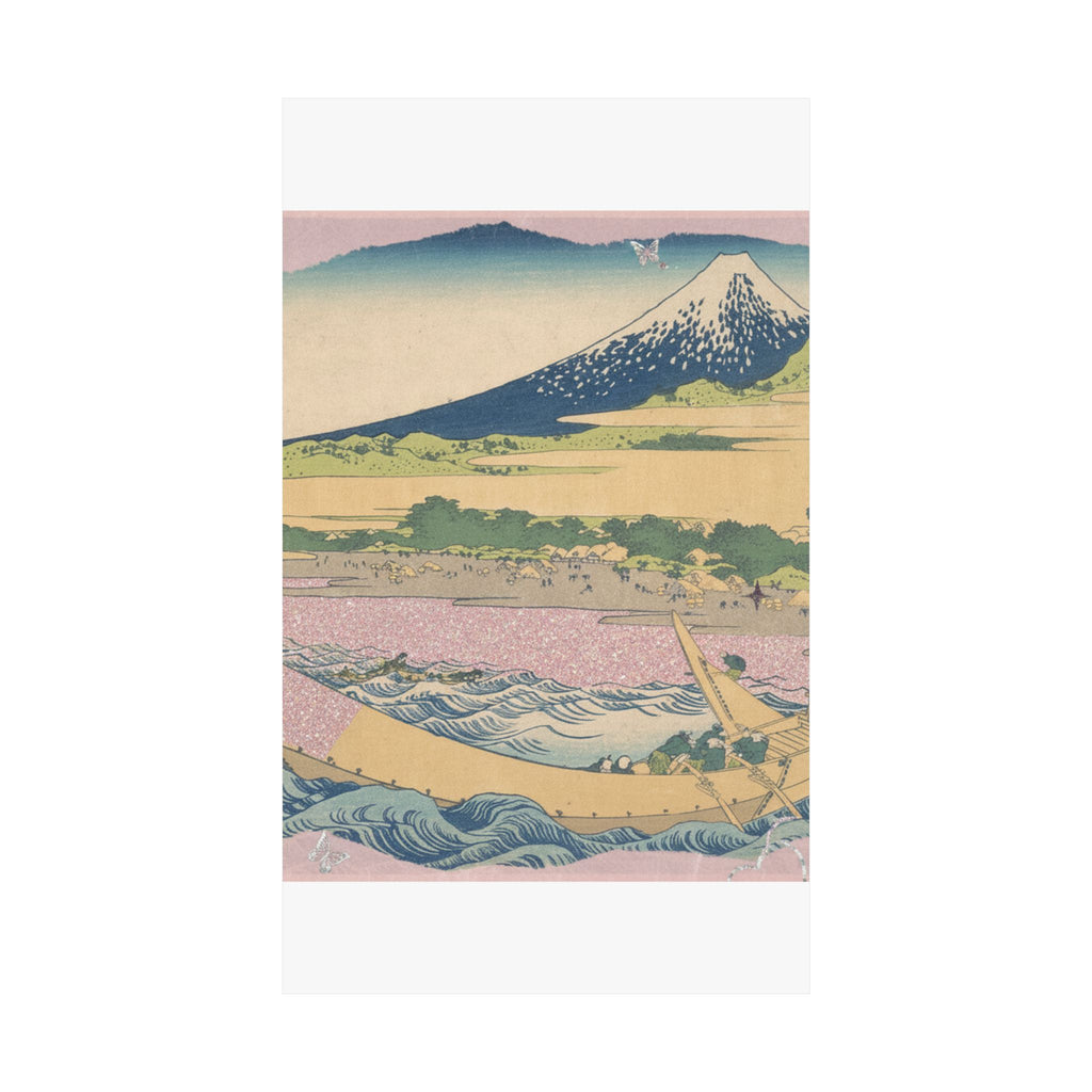 Scenic Nature — Tago Bay Near Ejiri On The Tōkaidō (Tōkaidō Ejiri Tago No Ura Ryaku Zu), From Th — Matte Poster