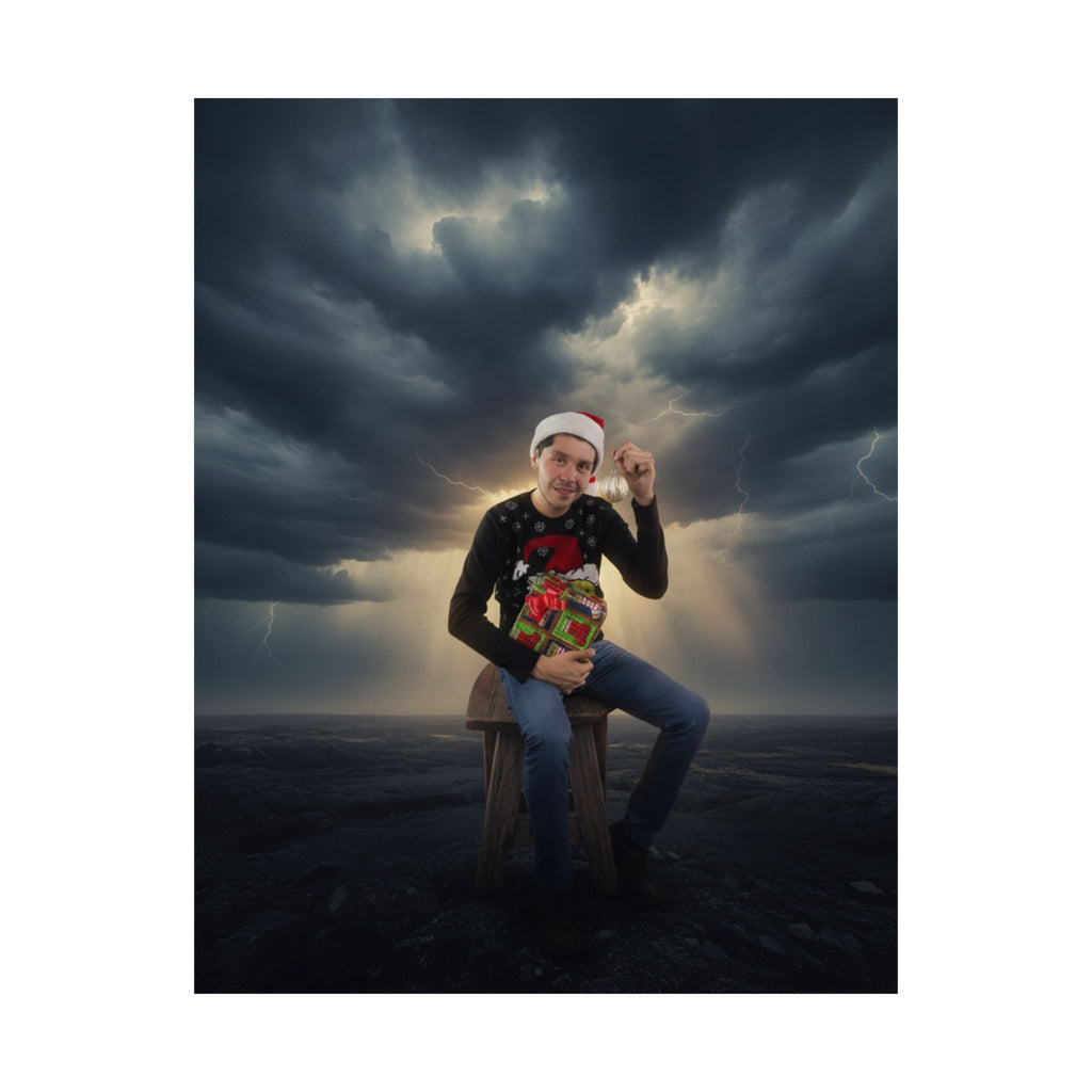 Dramatic Storm — Person — Matte Poster