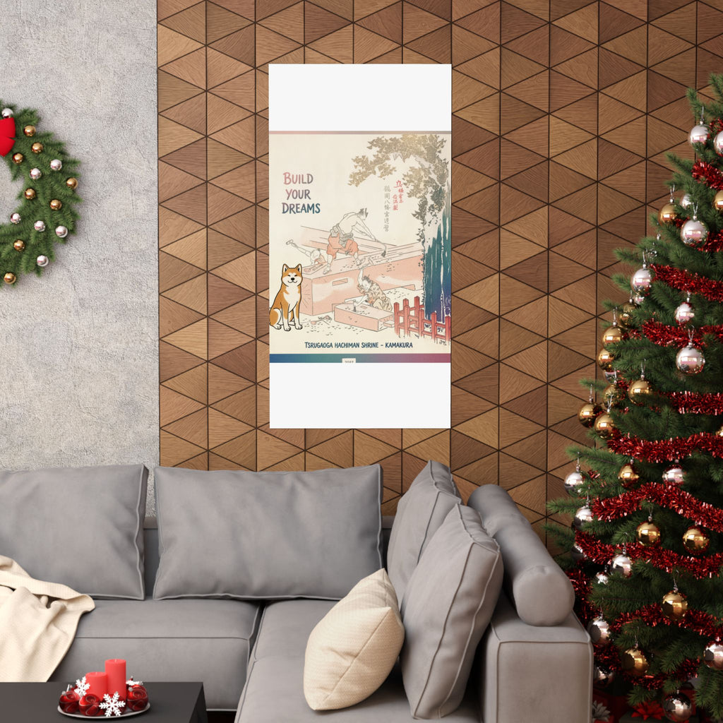 Affirmation — History Of Kamakura: Building Tsurugaoka Hachiman Shrine — Matte Poster