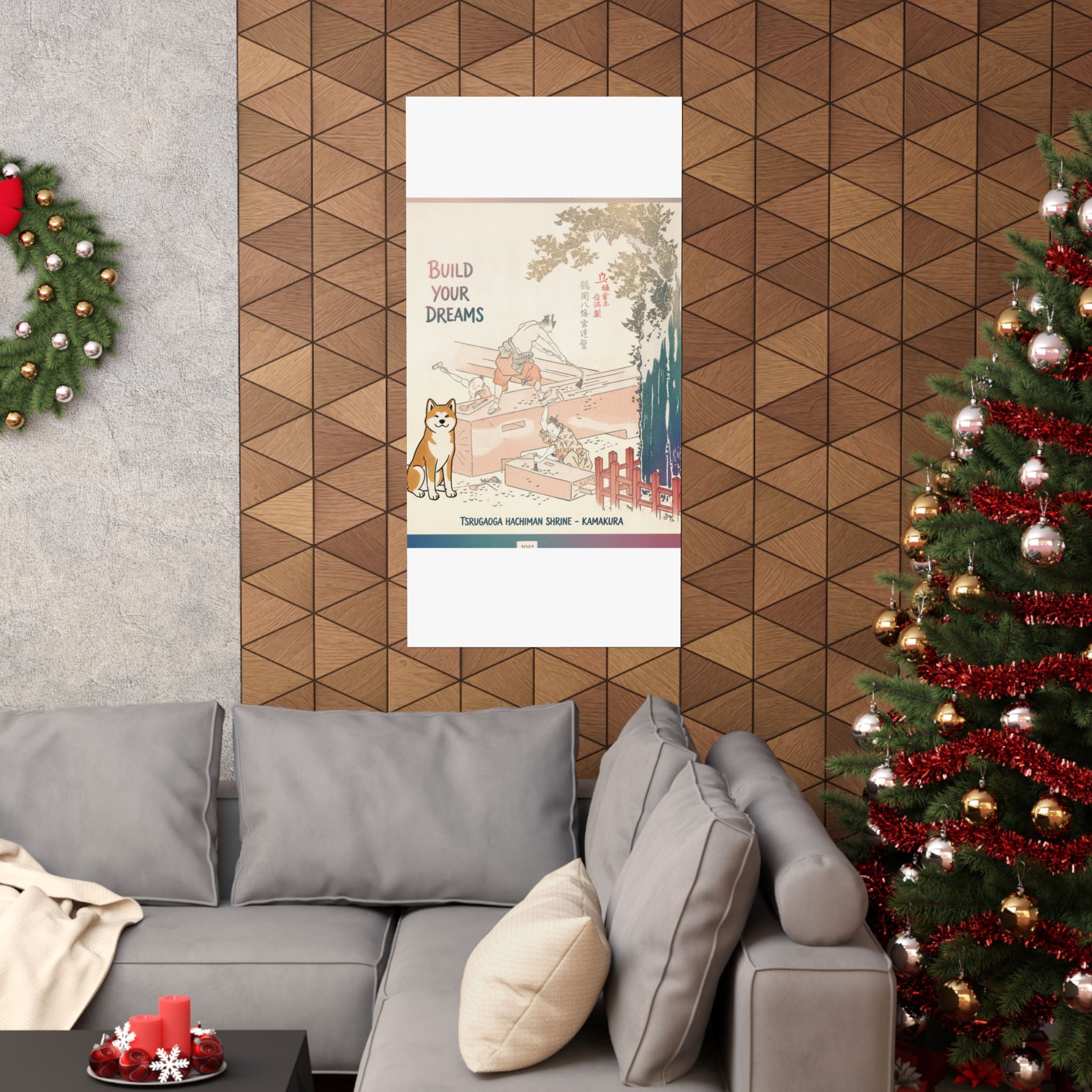 Affirmation — History Of Kamakura: Building Tsurugaoka Hachiman Shrine — Matte Poster