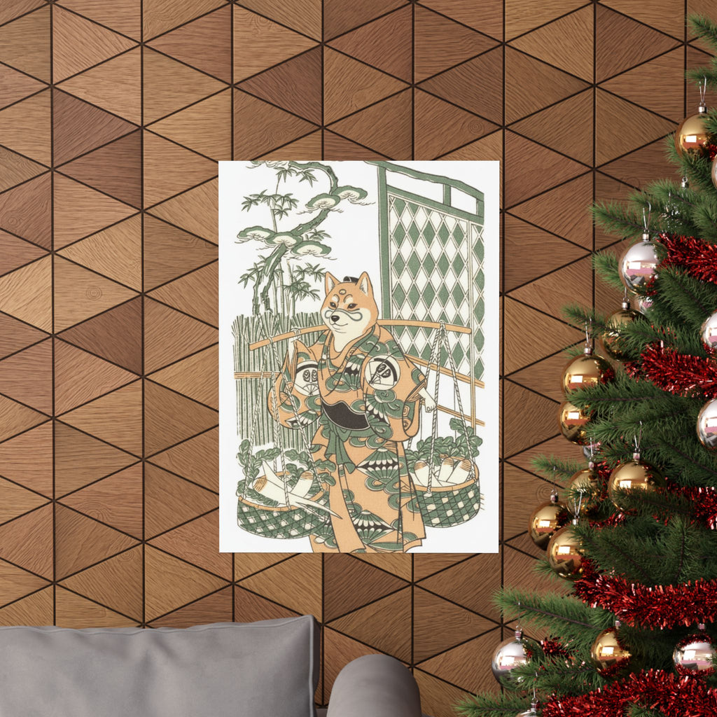 Ecommerce Main — Kabuki Actor Onoe Kikugorō I In The Belle Of Asakusa Temple (Keisei Asakusa No K — Matte Poster