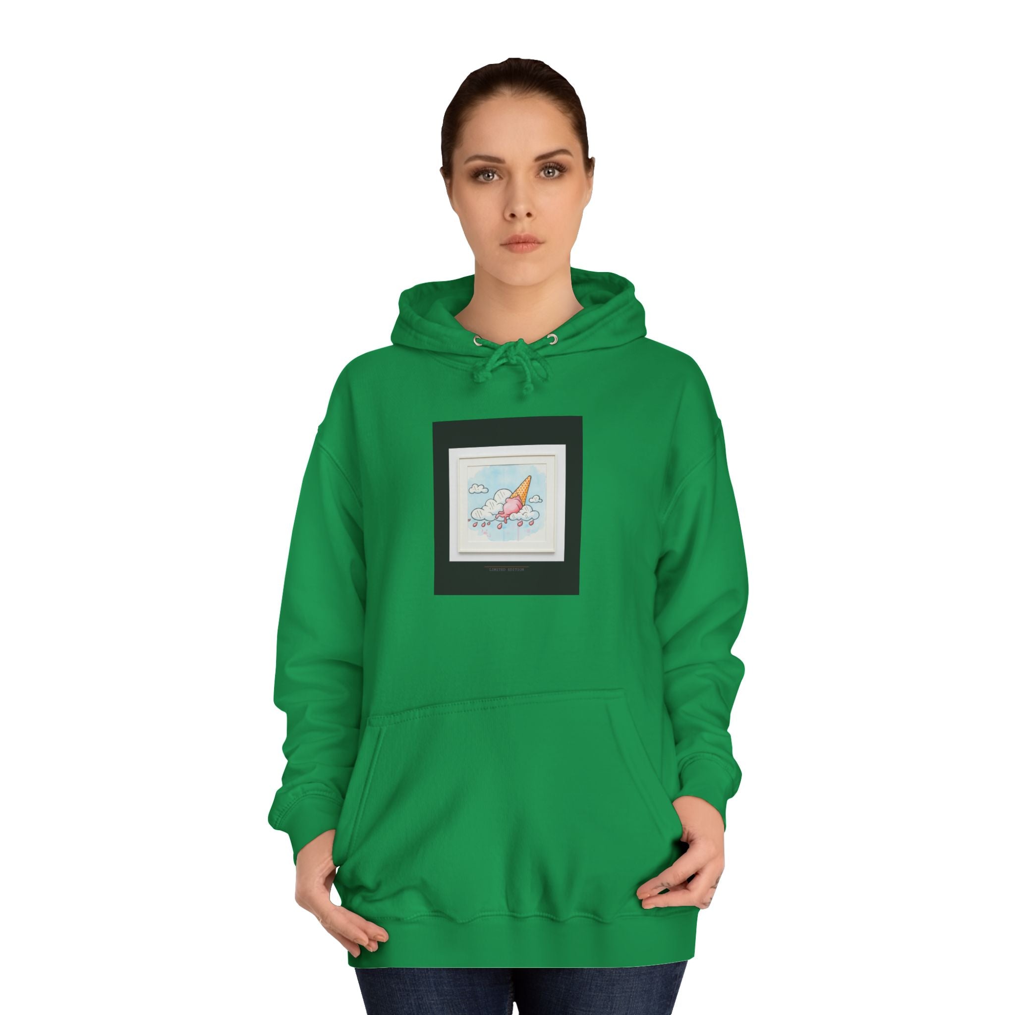 Melting Ice Cream Cloud Watercolour Pullover Hoodie